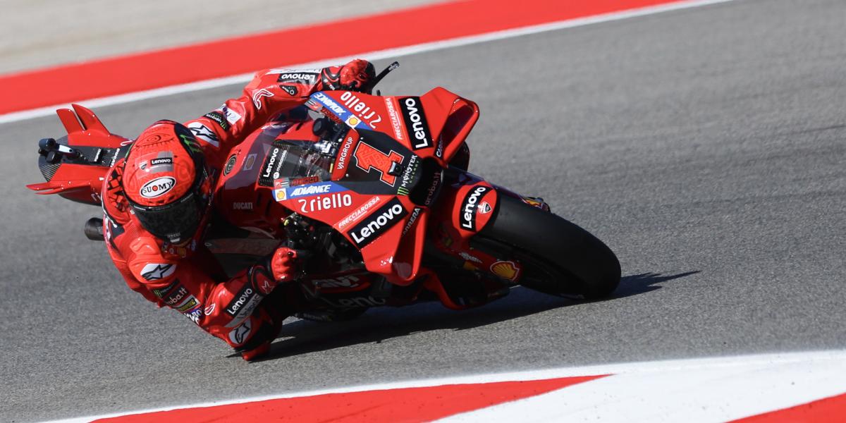 Bagnaia llega con la vitola de líder a Termas, con la baja de Marc Márquez