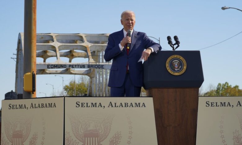 Biden se compromete a defender el voto en Selma, ícono de lucha por los derechos civiles