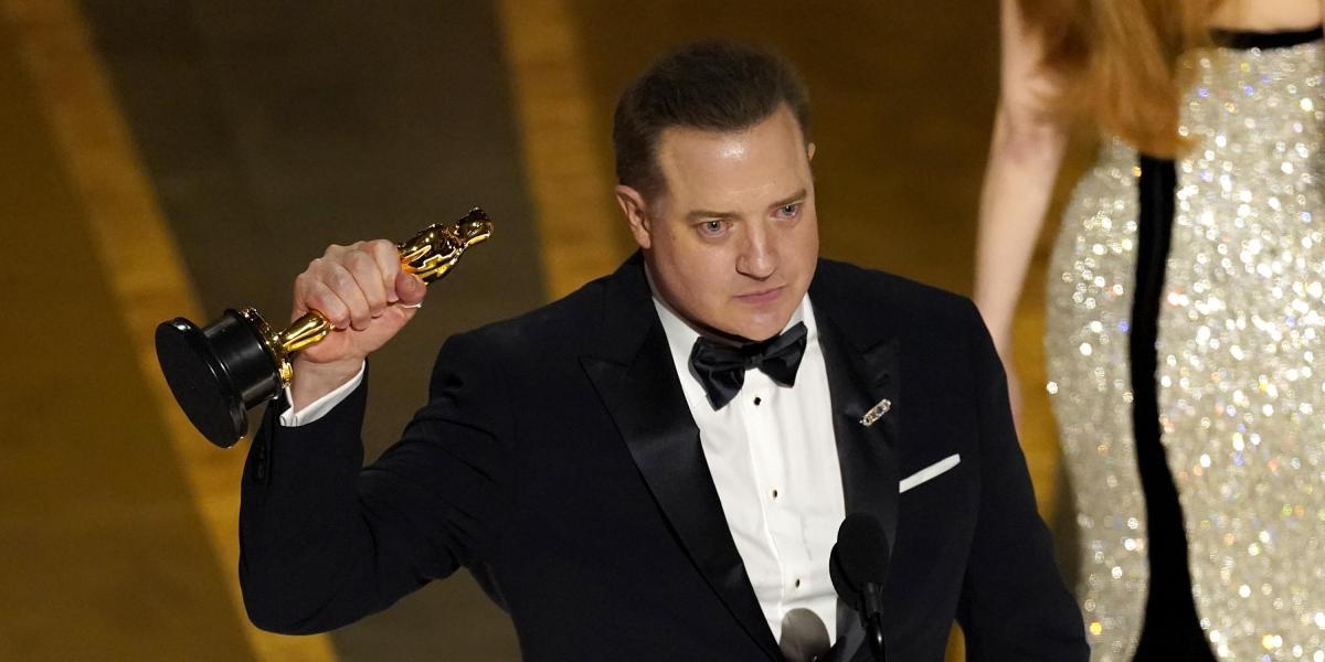 Brendan Fraser, galardonado con el Oscar al Mejor Actor por su papel en 'La ballena'