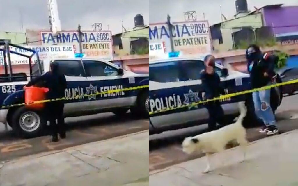 Denuncian a policía por usar patrulla para recoger su lavandería