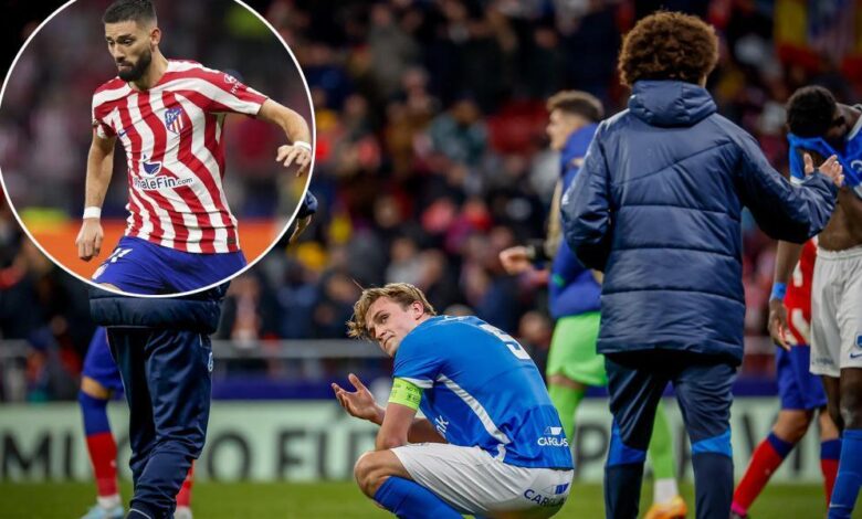 Detallazo de Carrasco con los chicos del Genk eliminados por el Atlético