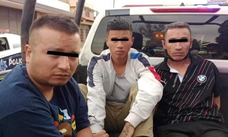 Detuvieron a tres colombianos acusados de robo a casa en Tecámac