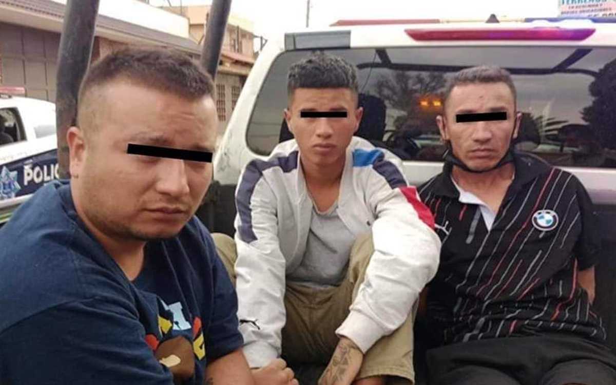 Detuvieron a tres colombianos acusados de robo a casa en Tecámac