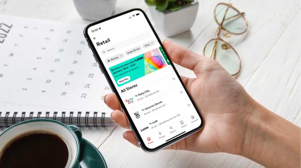 DoorDash está agregando tres nuevos socios minoristas y actualizando sus funciones de compras
