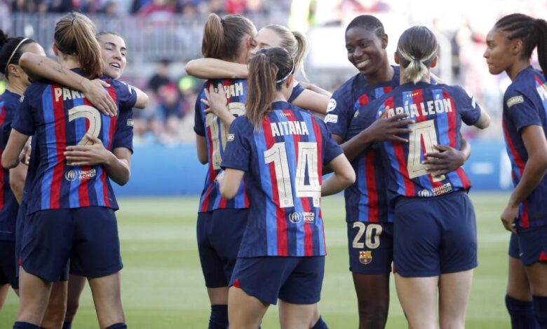 El 1x1 del Barça ante la Roma, al descanso