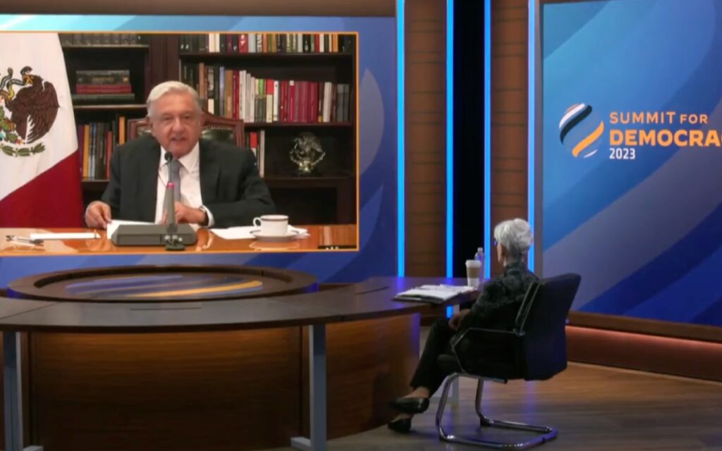 'En algunos países impera la oligarquía con fachada de democracia': AMLO en Cumbre por la Democracia