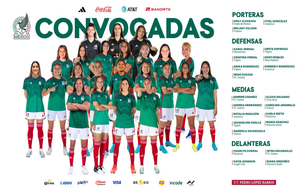 Encabezan Robles y Corral lista de convocadas al Tricolor Femenil | Video