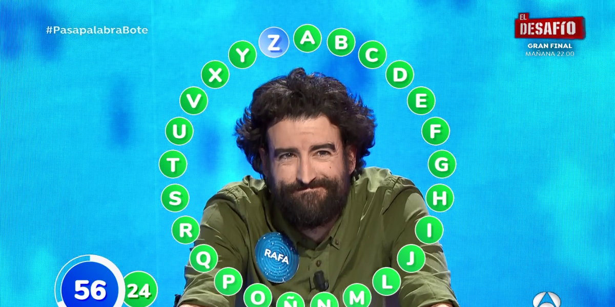 Esta es la palabra con la que Rafa Castaño ha ganado el bote millonario de 'Pasapalabra'