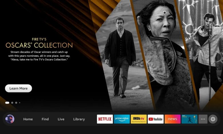 Fire TV lanza un nuevo centro dedicado a los Oscar que permite a los usuarios predecir los ganadores