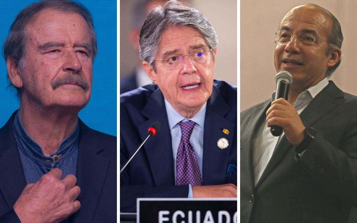 Fox y Calderón apoyan a Lasso ante petición de juicio político