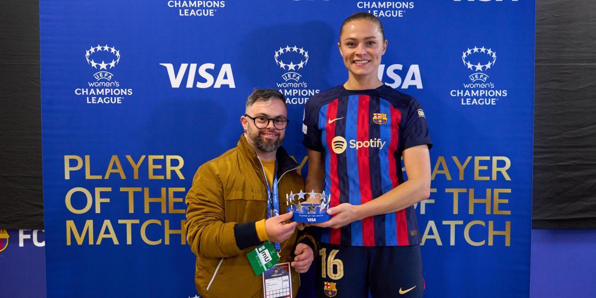 Fridolina Rolfö, Visa Player of the Match del Barça-Roma