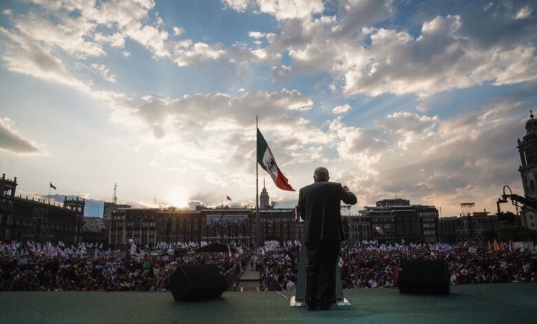 Galería | Estiman 500 mil personas en el mitin de AMLO en el Zócalo