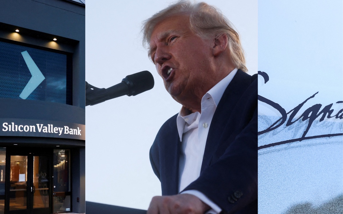 Gobierno de EU acusa a Trump de ser responsable de la caída de los bancos