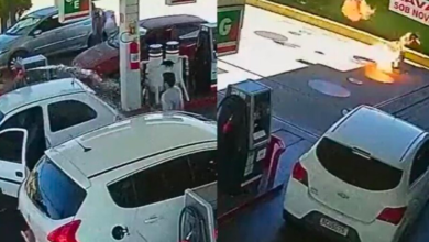 Imágenes Fuertes | Trabajador de gasolinera le prende fuego a un cliente en Brasil | Video