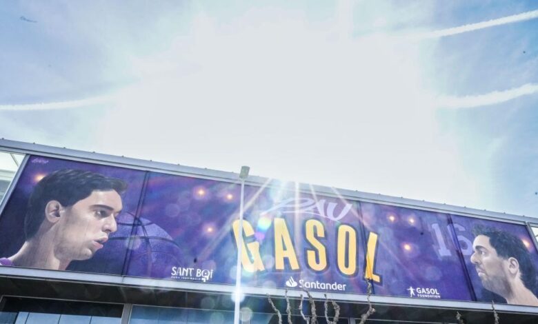 Inaugurado un mural de Pau Gasol frente a la escuela donde empezó a jugar