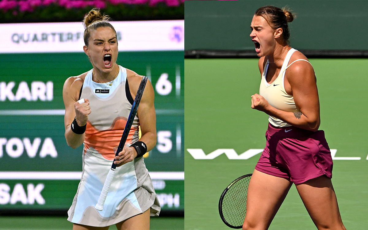 Indian Wells: Sabalenka-Sakkari y Medvedev-Tiafoe encabezan las semifinales