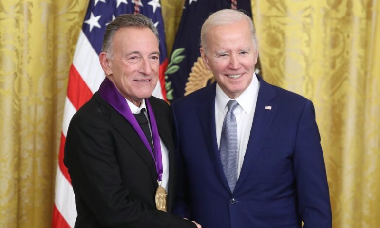 Joe Biden premia con Medalla Nacional a Bruce Springsteen, José Feliciano y otra veintena de personalidades