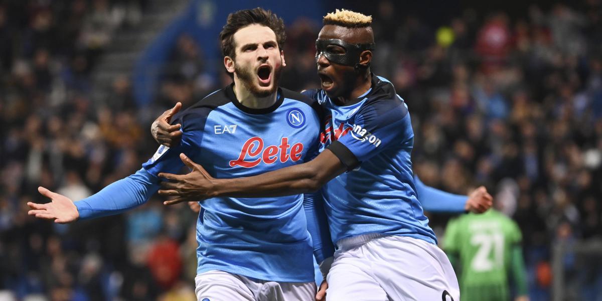 Kvaratskhelia y Osimhen anotan más de la mitad de los goles del Nápoles