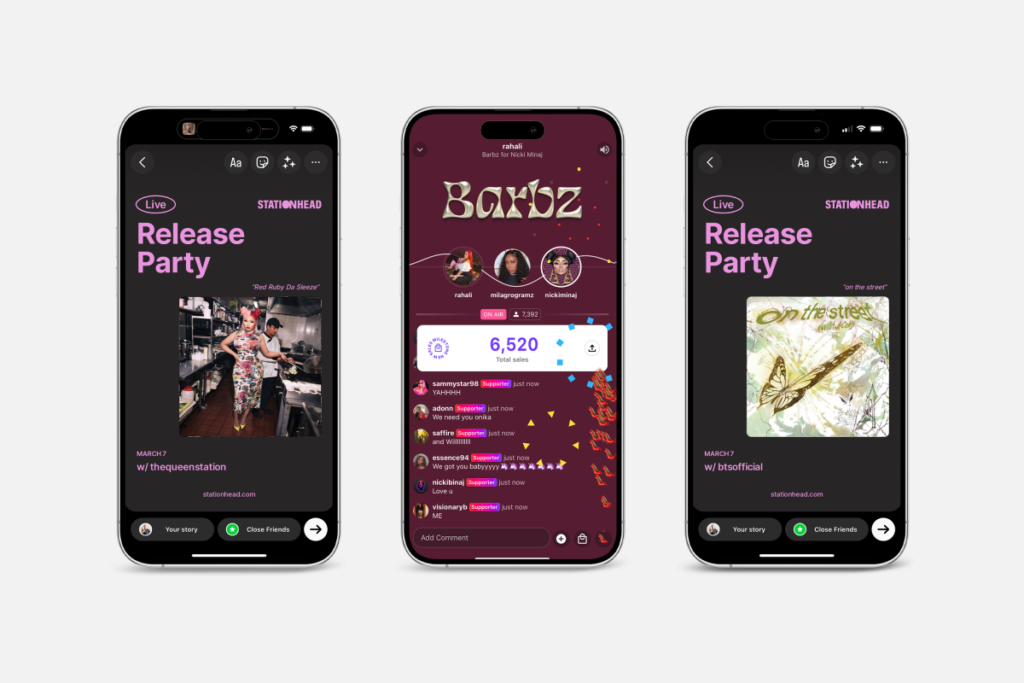 La startup de transmisión de música social Stationhead lanza una nueva herramienta de comercio en vivo