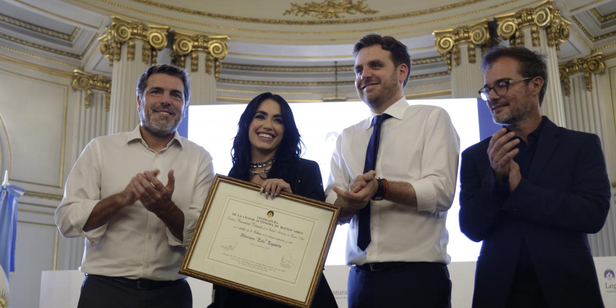 Lali, nombrada personalidad destacada en el ámbito de la cultura