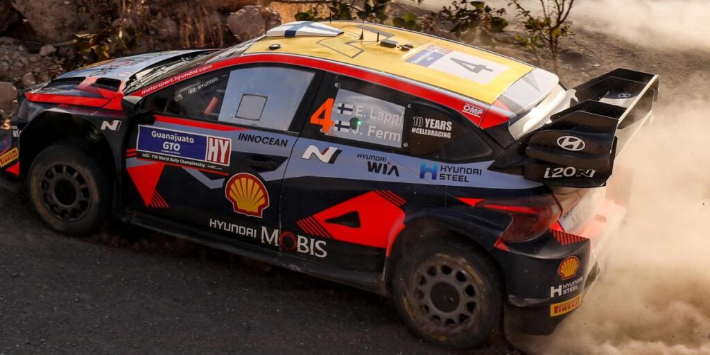 Lappi lidera en el segundo día del Rally México 2023