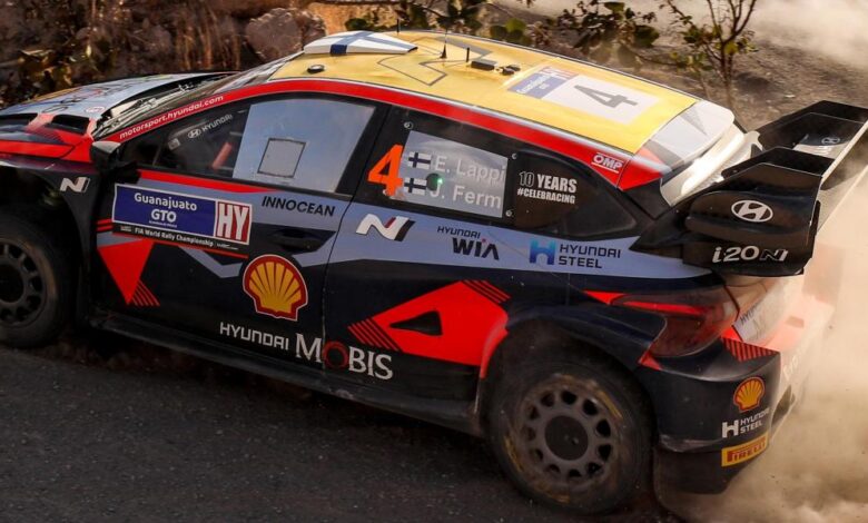 Lappi lidera en el segundo día del Rally México 2023