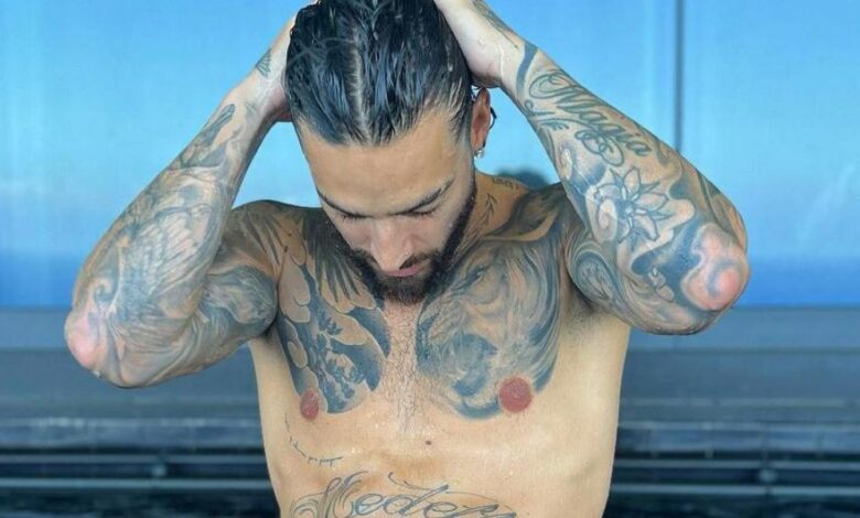 Las fotografías de Maluma totalmente desnudo que 'incendian' Instagram