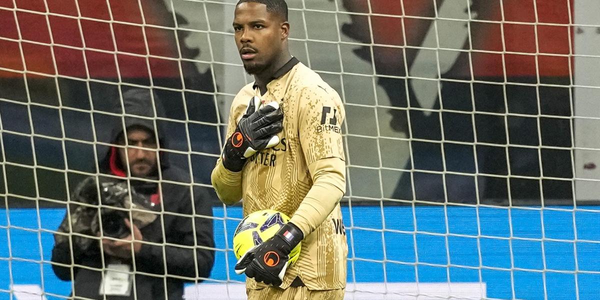 Maignan, héroe del Milan en el minuto 94