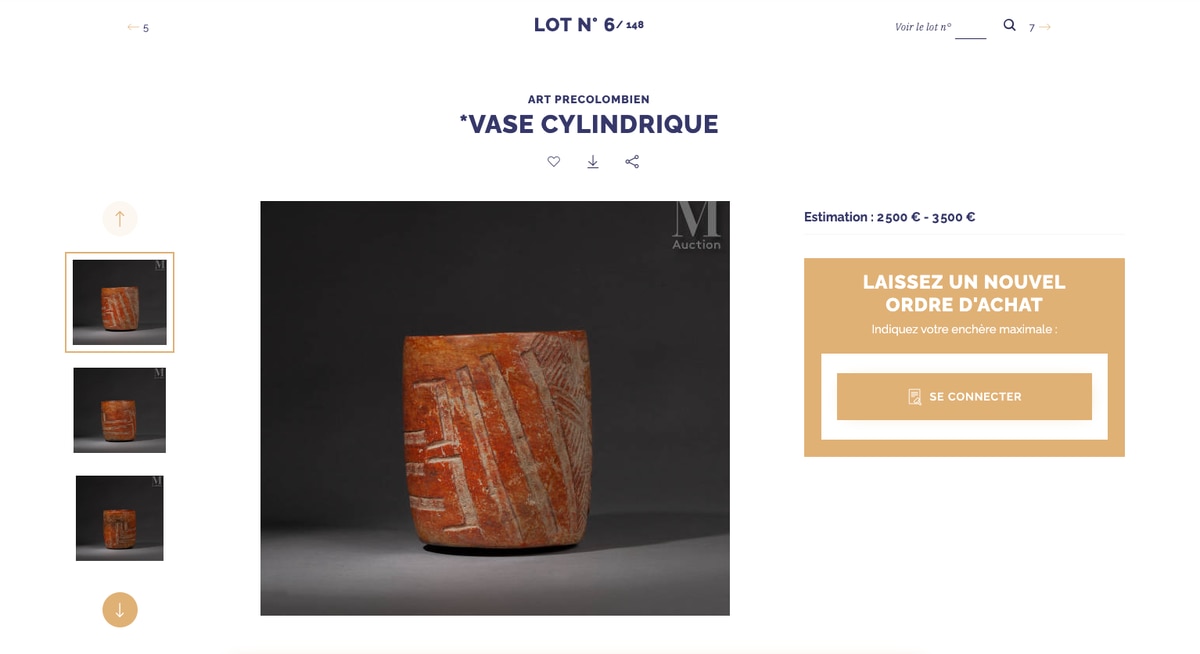 México pide frenar la subasta de 83 piezas prehispánicas en París