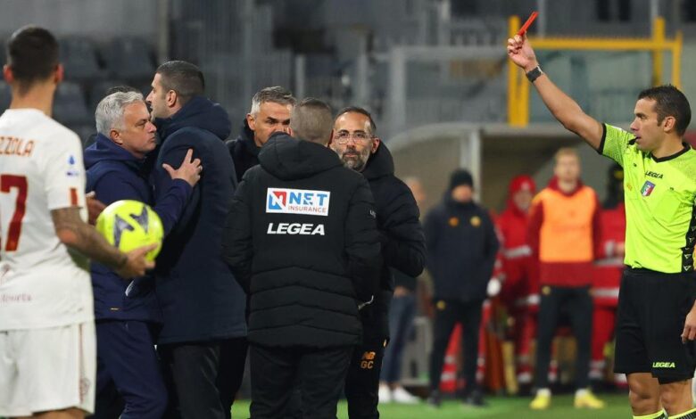 Mourinho cumplirá su sanción de dos partidos en la Serie A, no ante la Real