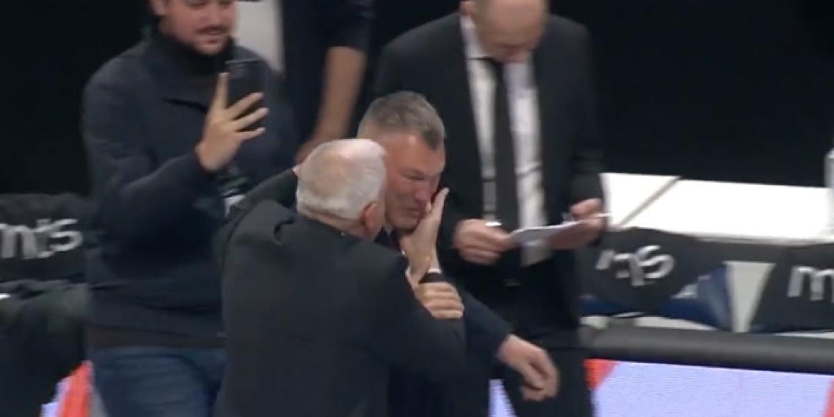 Obradovic y Jasikevicius hicieron esta entrada triunfal en el Stark Arena