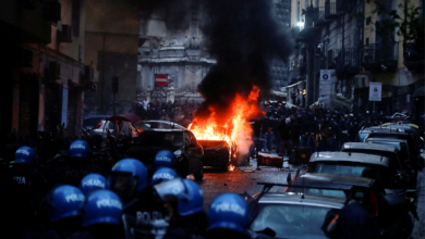 Ocho detenidos tras disturbios previos al Nápoles contra Frankfurt | Video