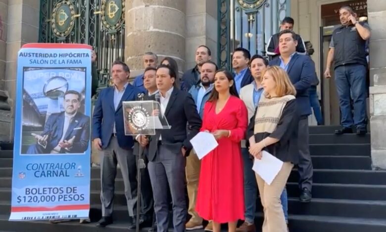 PAN presentan solicitud de juicio político contra contralor