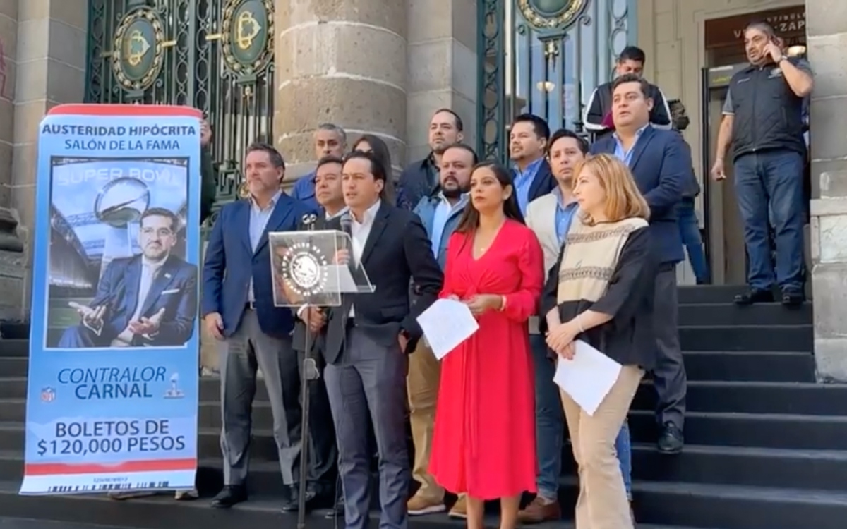 PAN presentan solicitud de juicio político contra contralor