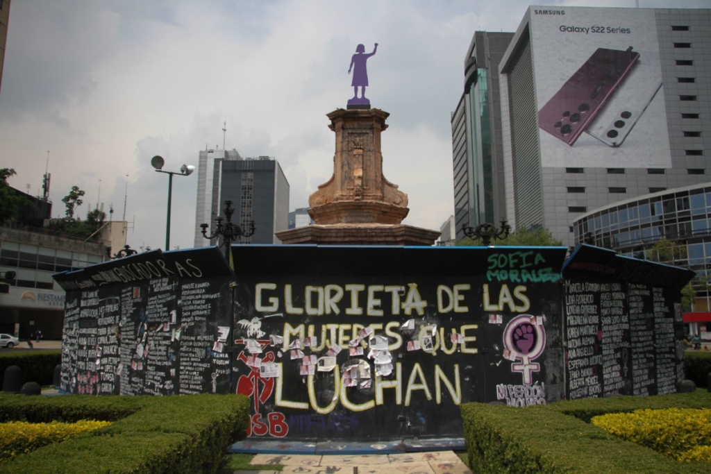Piden a Sheinbaum reconocer a la Glorieta de las Mujeres que Luchan