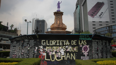 Piden a Sheinbaum reconocer a la Glorieta de las Mujeres que Luchan