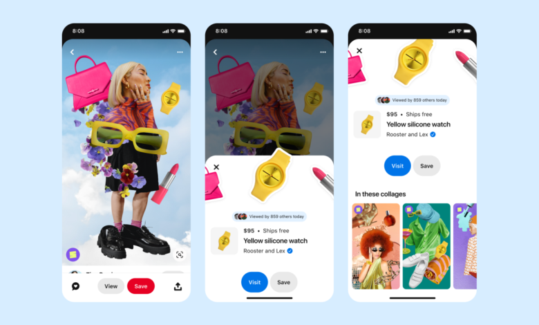 Pinterest trae capacidades de compras a Shuffles, su aplicación para hacer collages