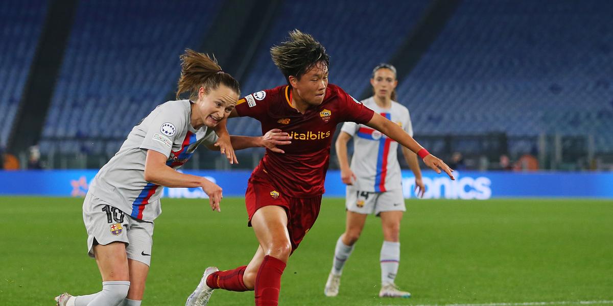 Roma-FC Barcelona, en imágenes