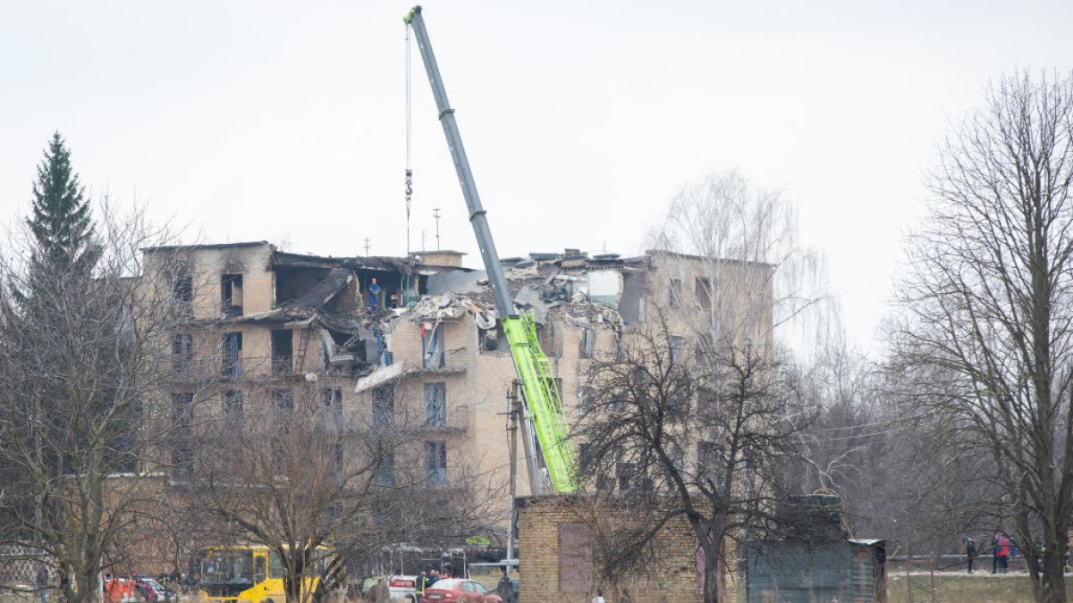 Rusia ataca con misiles y drones edificios civiles en Ucrania