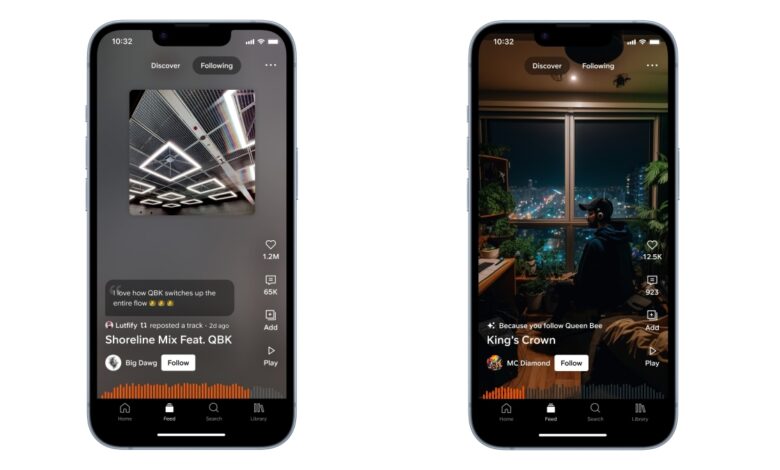 SoundCloud está probando un feed similar a TikTok para descubrir música