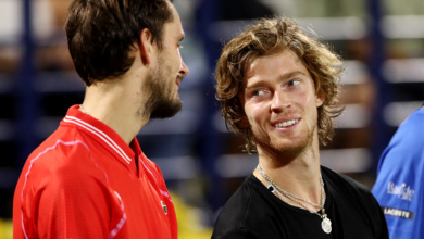 Tenis: Rublev se impone a Medvédev en exhibición desde Ciudad de México | Video