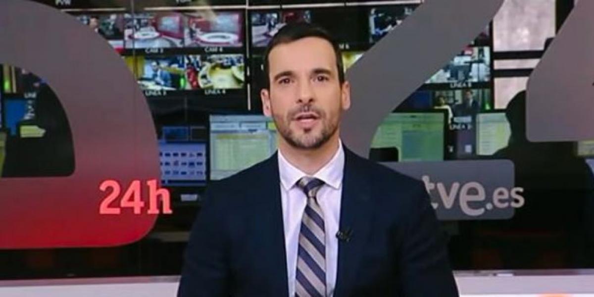 Un micro abierto le juega una mala pasada a Lluís Guilera en el Canal 24 Horas de TVE