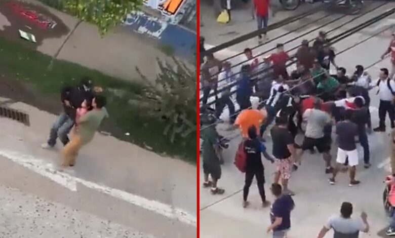 Video | Le propinan golpiza a asaltante que amagó a niña y a su padre en Perú