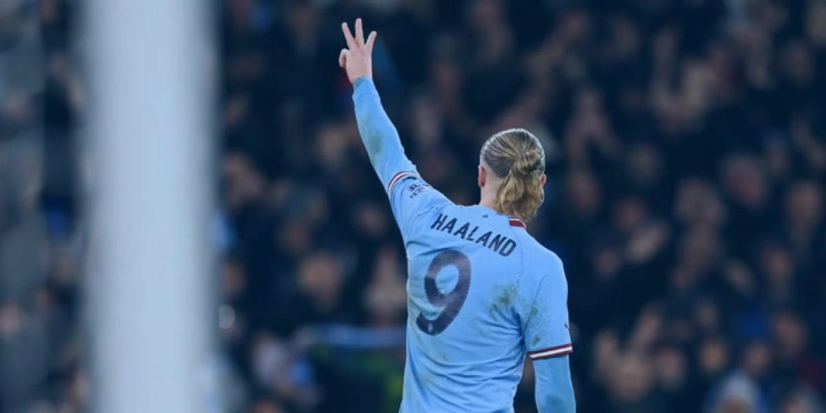 ¡De escándalo! Doblete de Haaland en tres minutos y otro 'hat trick' al zurrón