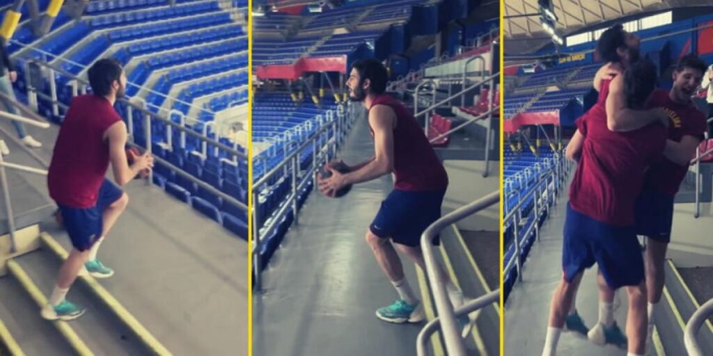 ¡Qué locurón de Abrines en el entreno previo al Zalgiris!