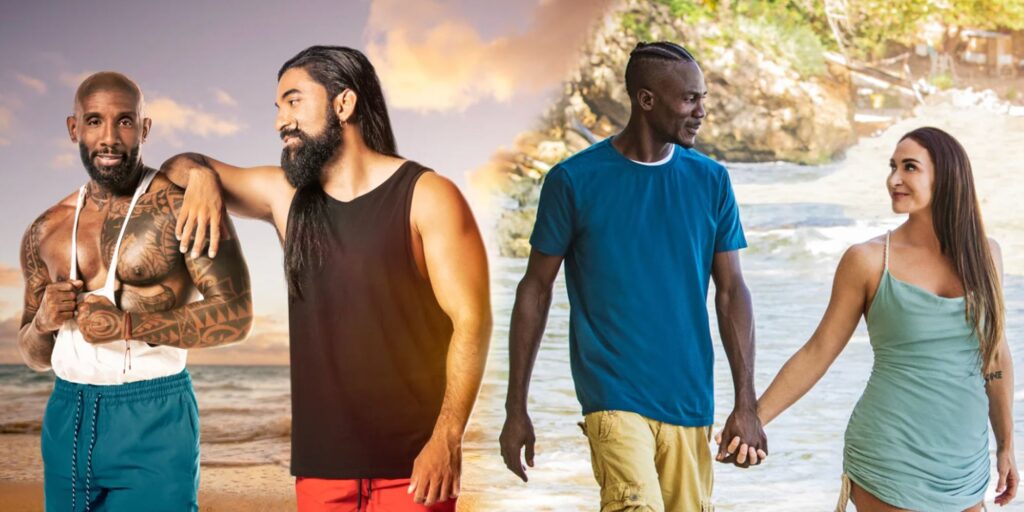 90 Day Fiancé: Love In Paradise Season 3 couples on the beach