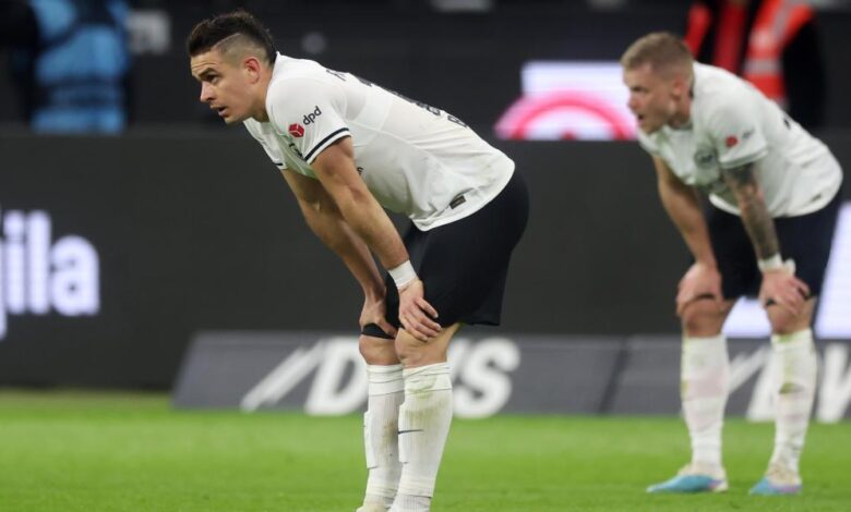 1-1: El Eintracht agranda su bache