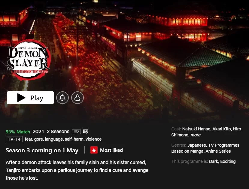 fecha de lanzamiento de Demon Slayer temporada 3 fecha de lanzamiento de Demon Slayer temporada 3