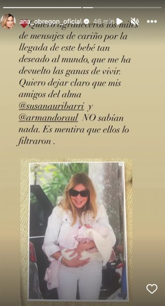 Ana Obregón saca la cara por sus amigos / Instagram