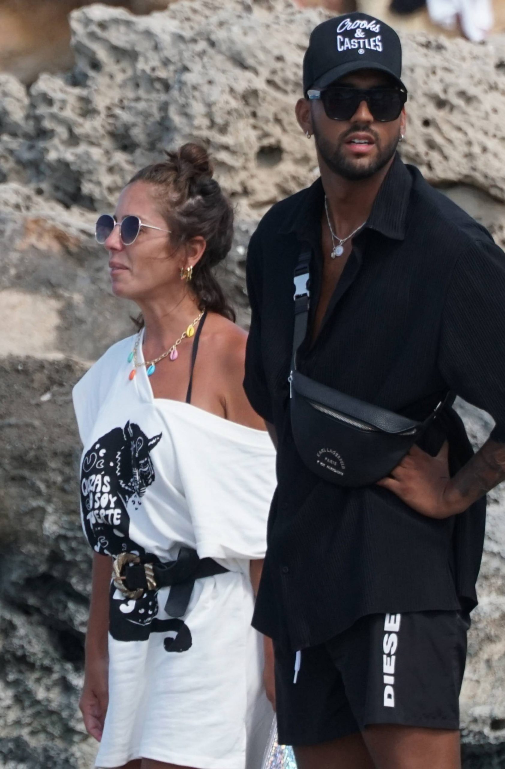 Anabel Pantoja y Yulen Pereira en la playa / Gtres